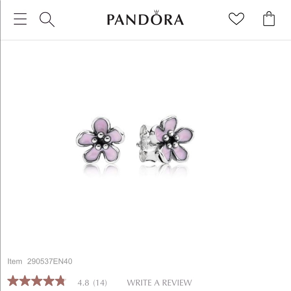 Brand new Pandora earrings 🌸💕